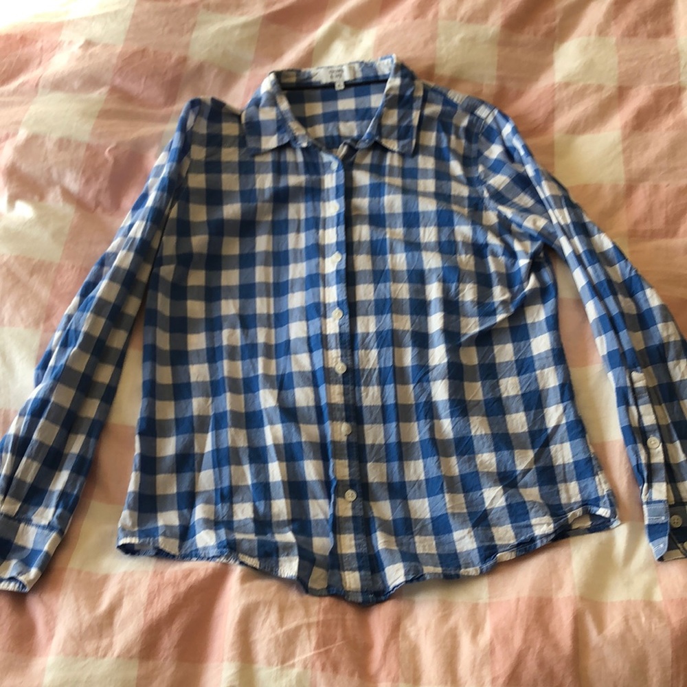 Crown and Ivy gingham button down S